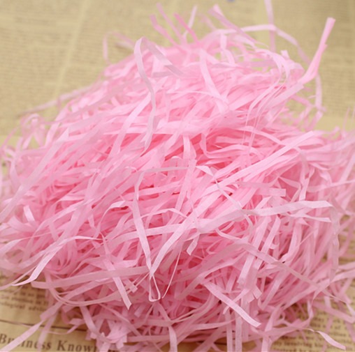 彩色拉菲草丝喜糖盒装饰纸礼品盒彩色填充物伴手礼盒填充碎纸