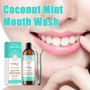 oralhoe Beauty Teeth Mouthwash Whitening Teeth Yellow Teeth Stains Tongue Coating Clean Fresh Breath Oral Care