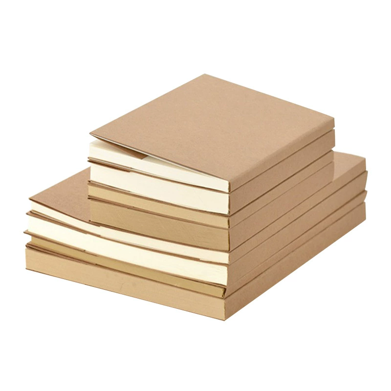 Retro Sketchbook Notebook, Blank Kraft Cover, Multi-Size (32K/16K), 112–260 Pages