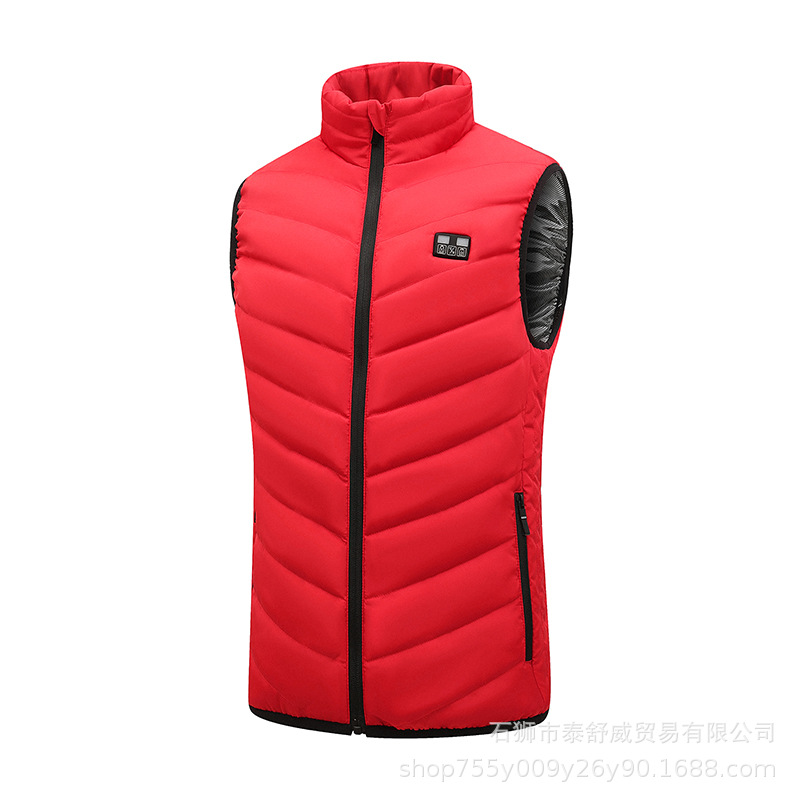 Nuevo Chaleco de calefacción inteligente del fabricante con pantalla de visualización Chaleco de calefacción USB inteligente plug-in de invierno ropa de abrigo