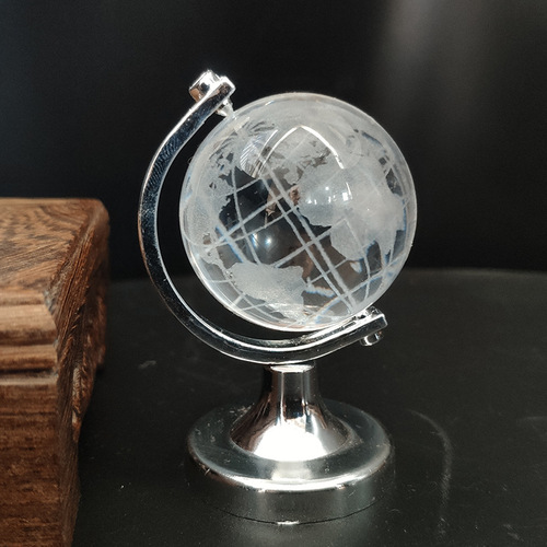 Cross-border source Jingyun new 40 crystal globe student desk ornament educational children's toy desktop decoration
