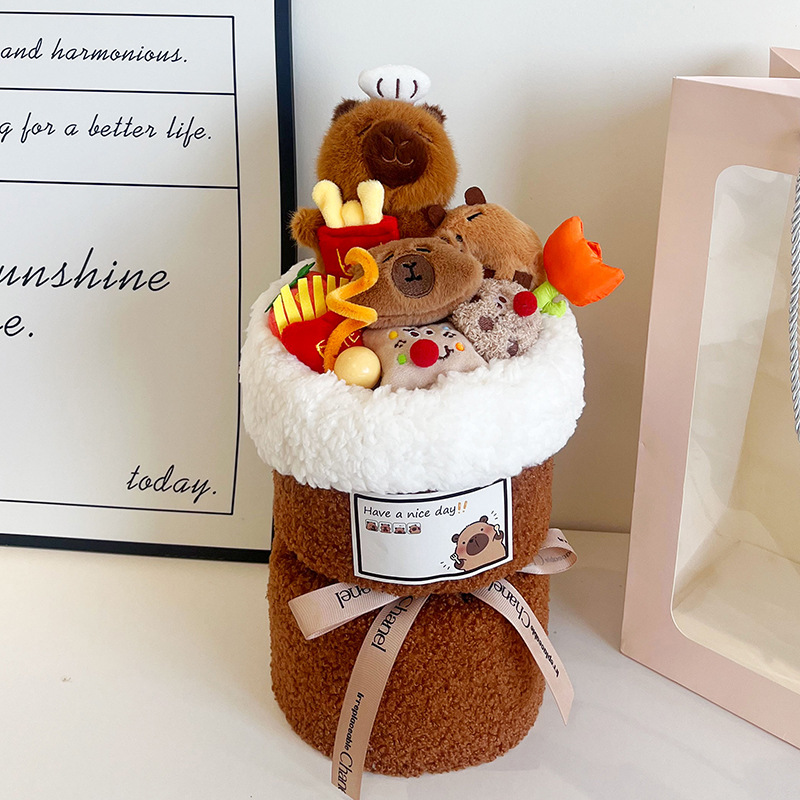 Regalo de Cumpleaños para el Día del Maestro, Temporada de Regreso a Clases, Ramo de Muñecas, Peluche de Kirby Strawberry Bear Kuromi Sanrio