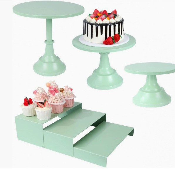 Transfronterizos dorados rosa decoración de la mesa de postres accesorios de boda estante de pastel estante de té de la tarde estante de té descanso mesa