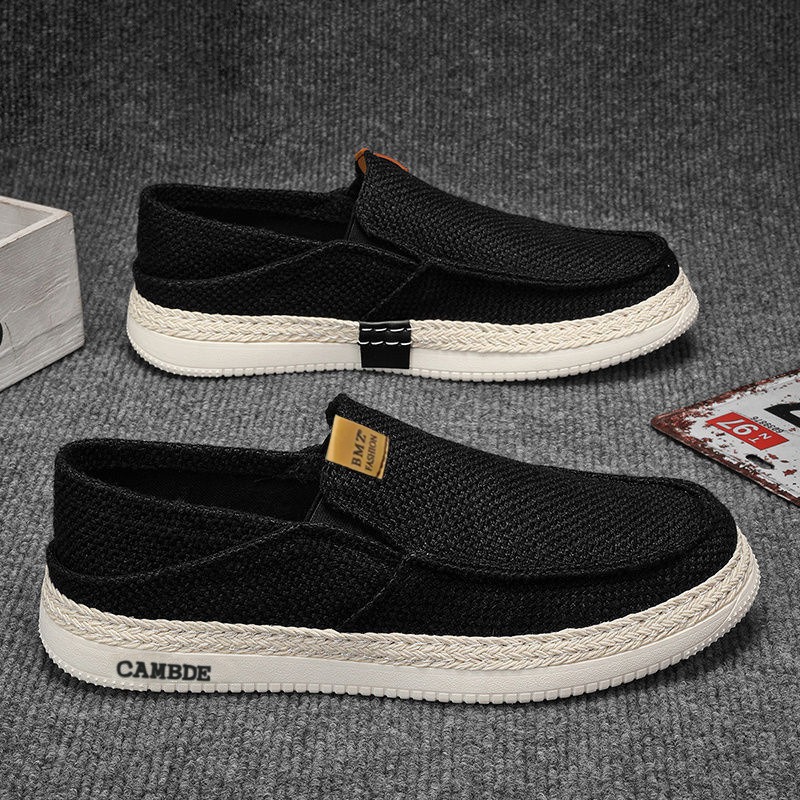 Zapatos de lona casuales bajos de verano, cómodos viejos zapatos de tela de Beijing para hombres transfronterizos con suela suave transpirable de un pie zapatos para hombres image 3