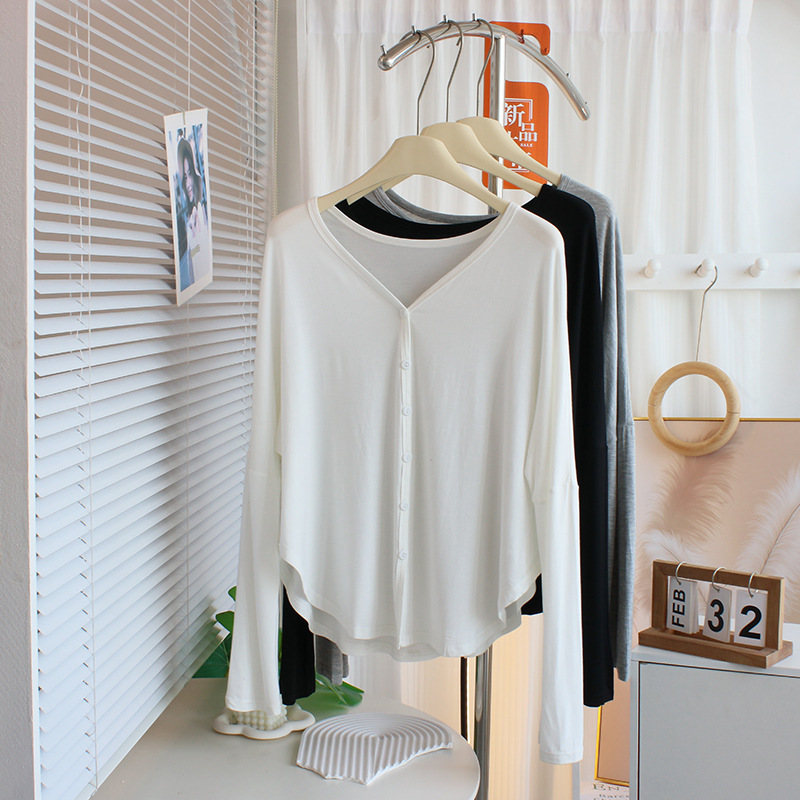 Advanced sense ~ thin modal long sleeve cardigan sunscreen shawl coat women's loose dance clothes yoga T-shirt top Advanced sense ~ thin modal long sleeve cardigan sunscreen shawl coat women's loose dance clothes yoga T-shirt top