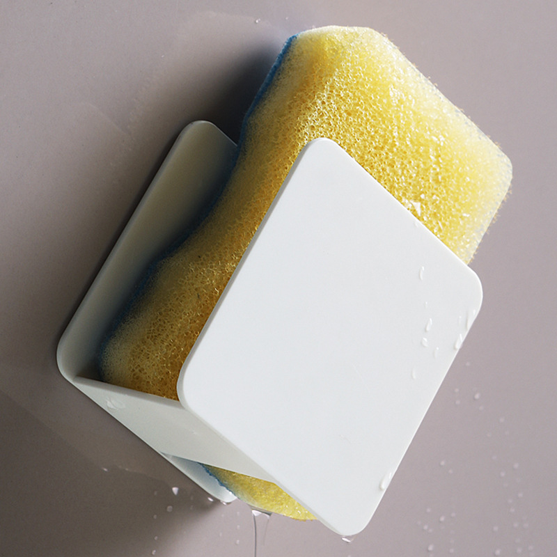Kitchen wall-mounted sink viscose draining rack sink sponge scouring pad rag bathroom face washing puff storage rack