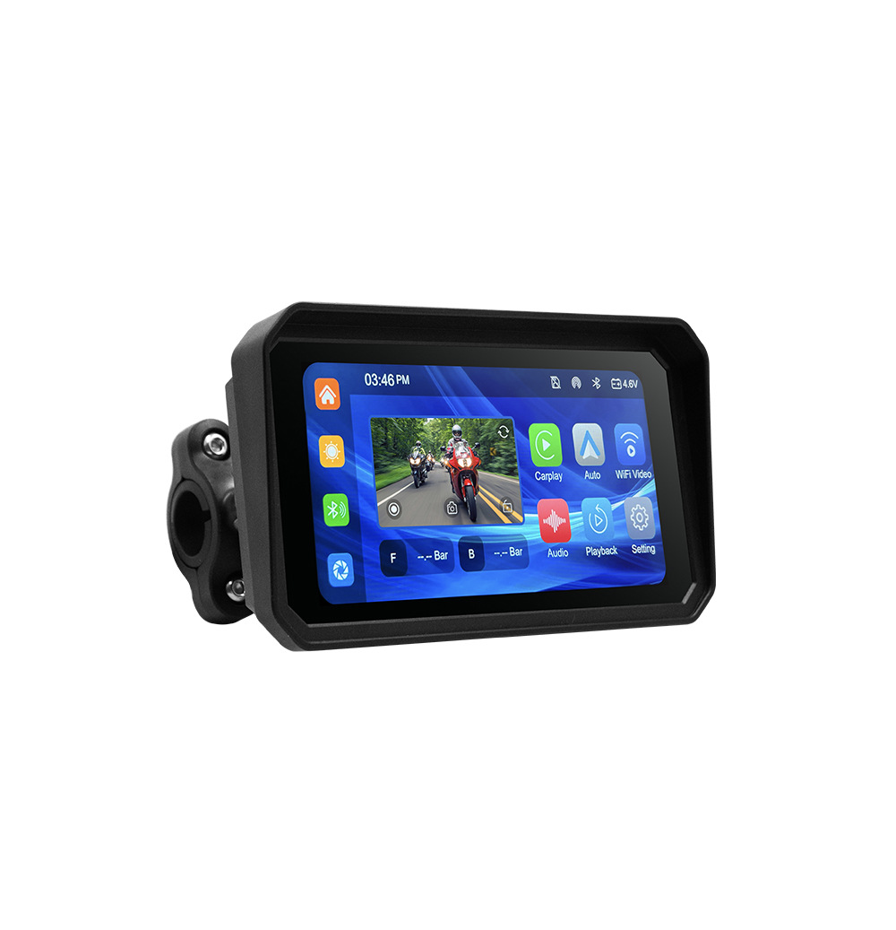 6.25inch Motorcycle Wireless Carplay/Android Auto Phone Screen Projection Dash Cam