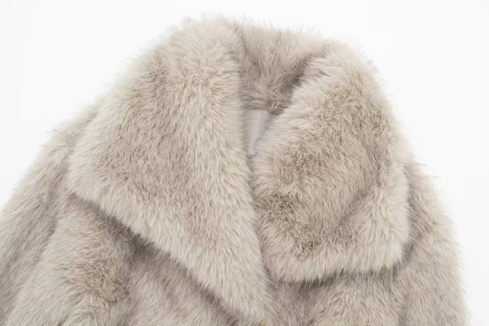 Regular Top Length Coat Tops Type Women's Streetwear Solid Color Coat Faux Fur Coat