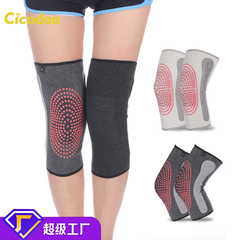 Graphene warm knitted knee pads support knee heating and cold protection leg covers for autumn and winter old cold legs.