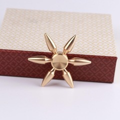 Factory Wholesale Brass Metal Fingertip Spinner Finger Spiral Stress Relief Toy Hand Spinner Finger Spinner