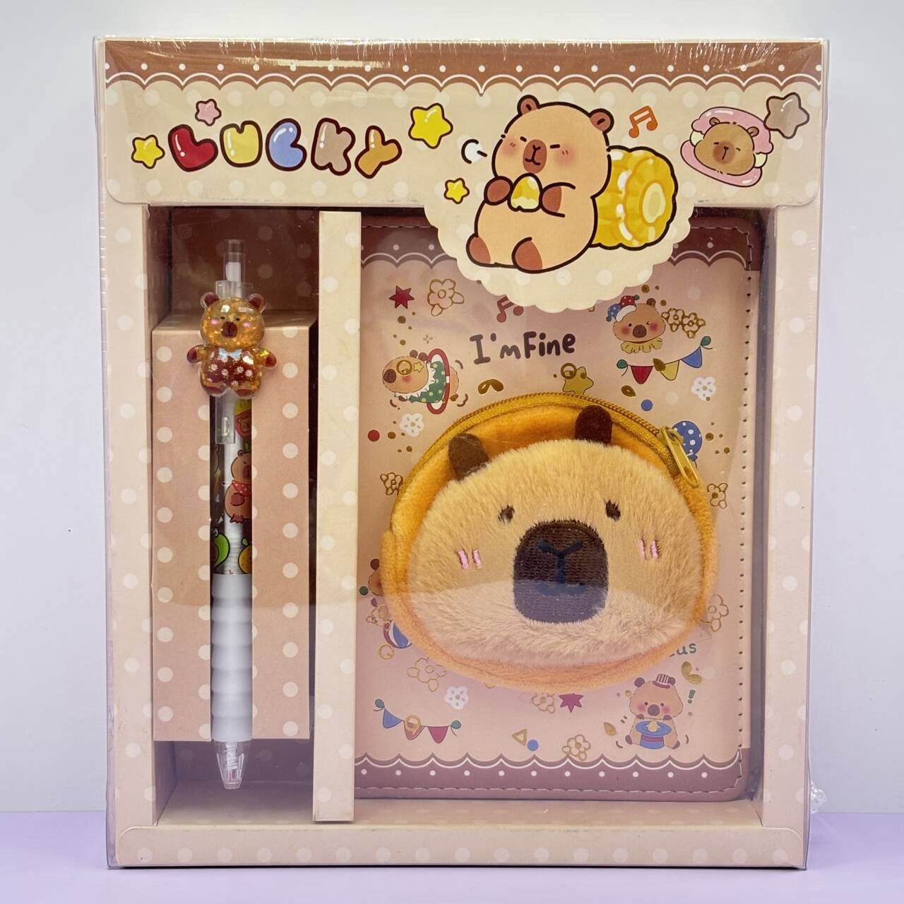 Sanrio PU cuaderno de mano estudiantes LABUBU comercio exterior artesanal en el viento conjunto de cajas de regalo de chicas del 1 de junio