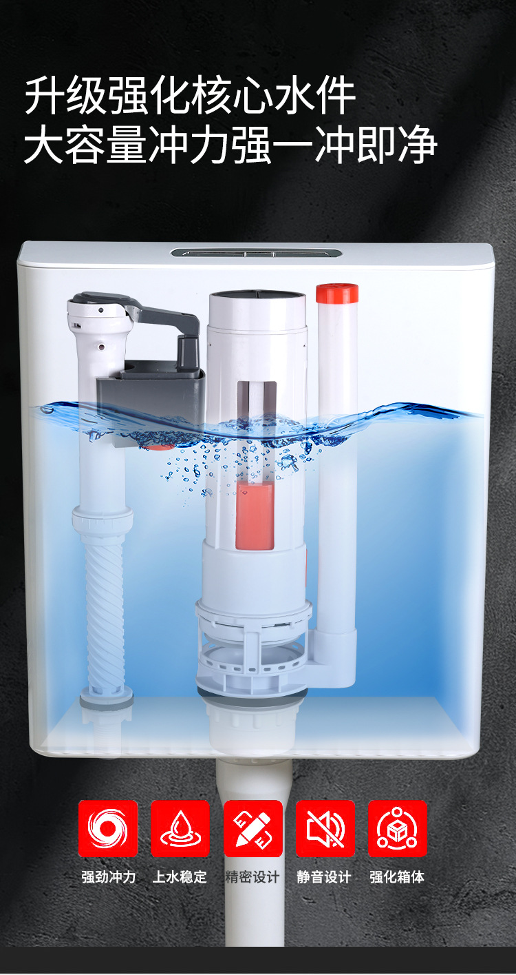 We produce and wholesale thickened high-flushing force toilet water tanks, wall-mounted tanks, household bathroom squat toilets, and toilet flushing water tanks undefined