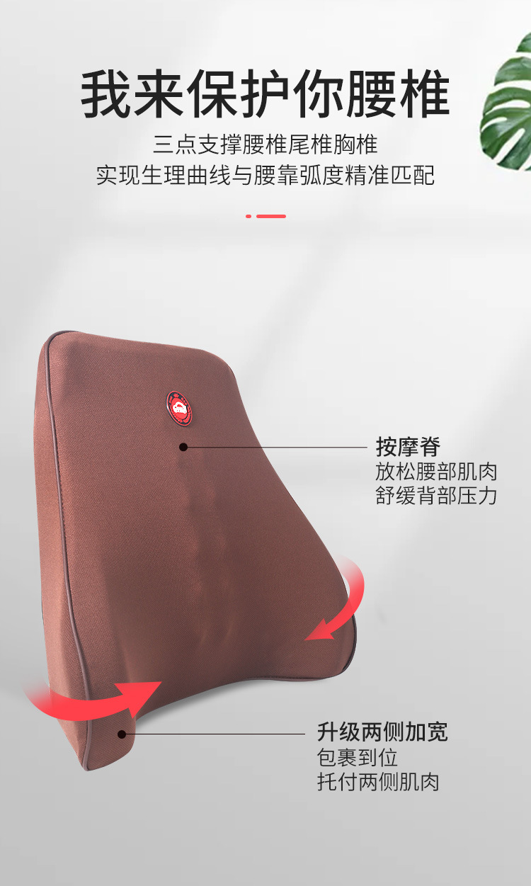 Car Driver Lumbar Backrest Memory Foam Headrest Office Truck Car Four Seasons Back Pillow Waist Cushion Neck Pillow