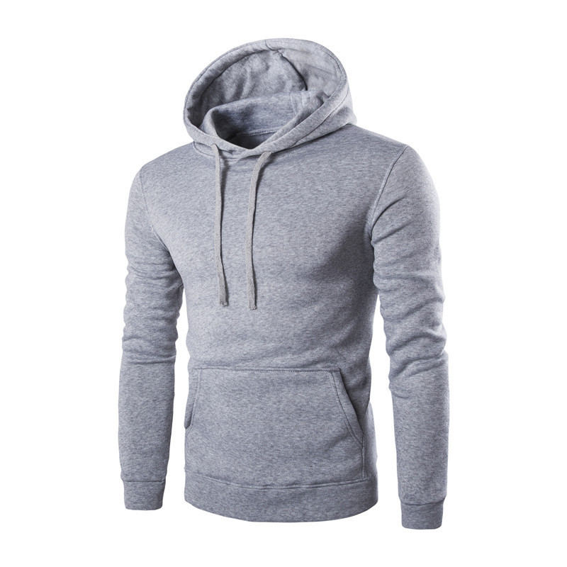 Herrenbekleidung einfarbiges Sweatshirt Herren Kapuzenpullover Frühling und Herbst lässig Langarmpullover Sweatshirtjacke WY14_voghion.com