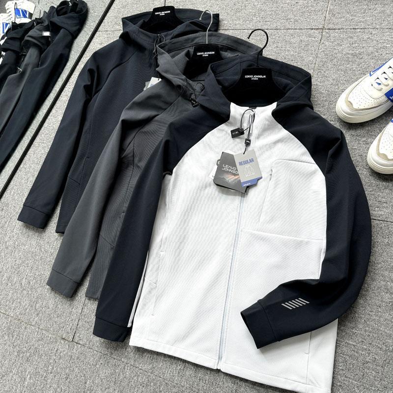 Degas! Fleece Warm Outdoor Hooded Jacket Men's Autumn Casual Fashion Sports Knitted Jacket Cardigan Degas! Fleece Warm Outdoor Hooded Jacket Men's Autumn Casual Fashion Sports Knitted Jacket Cardigan