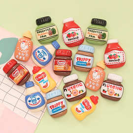 仿真番茄酱花生果酱 diy手工奶油胶手机壳钥匙扣鞋扣发夹树脂饰品