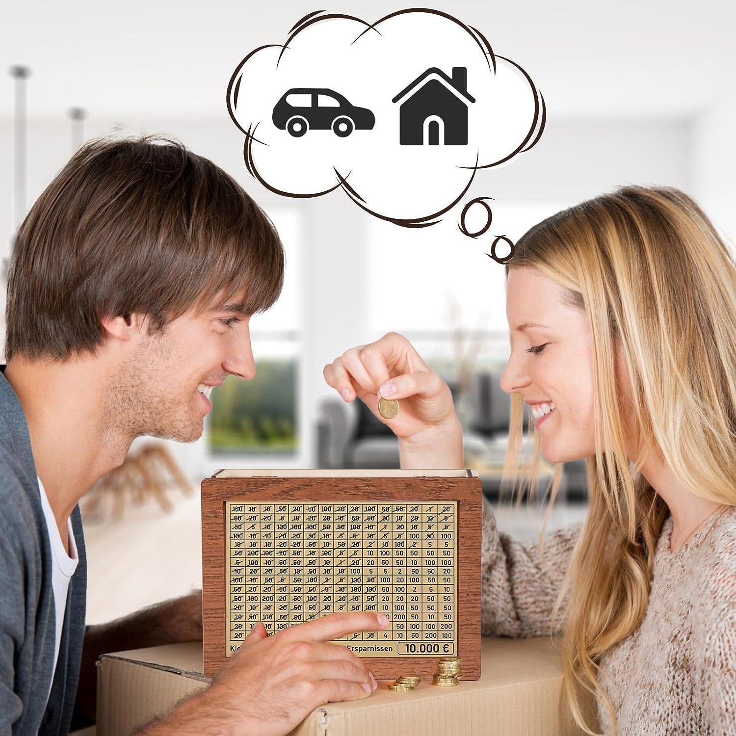 Title 1, Hucha de madera para el hogar con manualidades ...