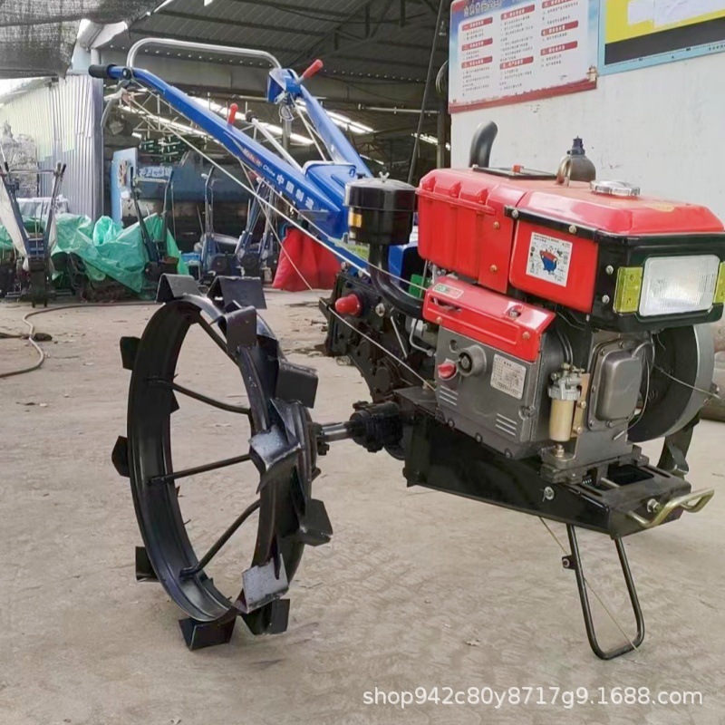 20马力手扶拖拉机自走式果园碎草还田机小片山地开荒犁地整耕机械