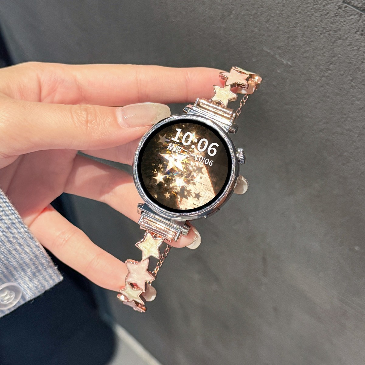 Suitable for Oppo Watch X2Mini Strap Star Metal 4 Pro Watch Chain Jiankang Smart Summer Women's Model