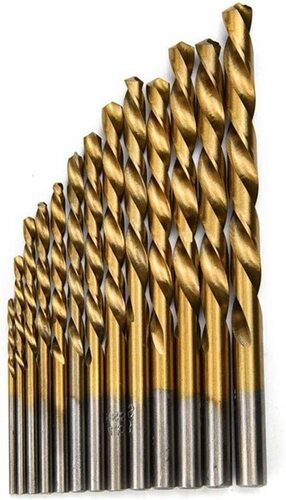 13-piece set of twist drill bits high-speed steel twist drill round handle electric drill bit 1.5-6.5mm with machine drill
