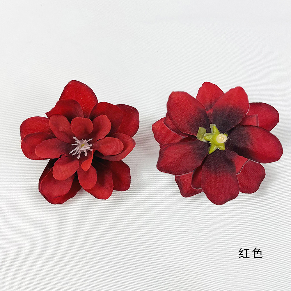 Flores hechas a mano de simulación de golondrina DIY ropa de decoración de cabello ilustración material de flores de pinzas flores falsas de hincia