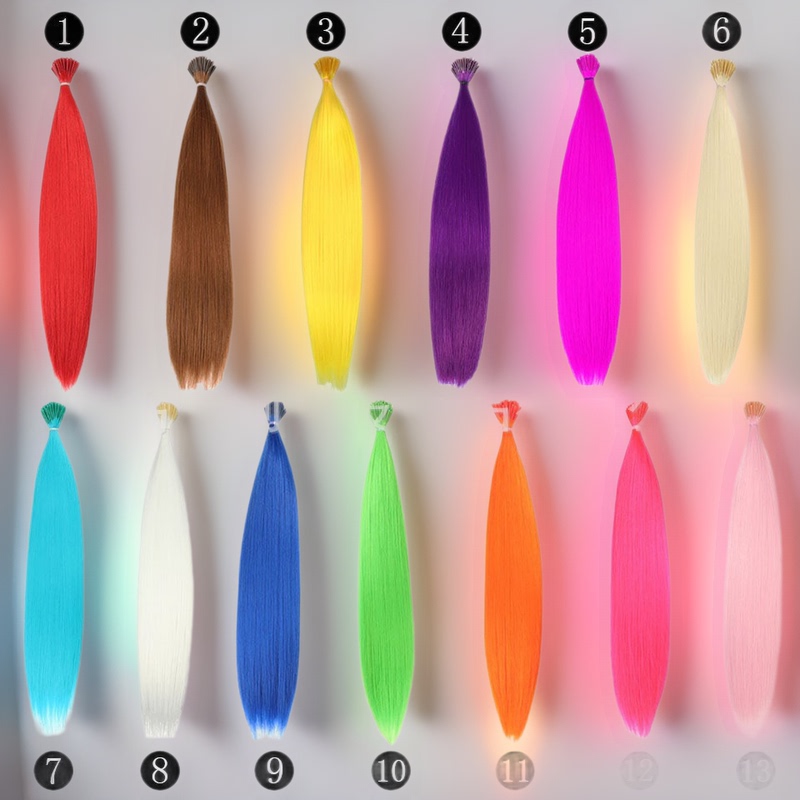 Factory Direct Sales of Trendy Colored Hair Extensions, Same Colors as Idols, Cross-Border Hot-Selling Hair Bundles, 0.25 Wig