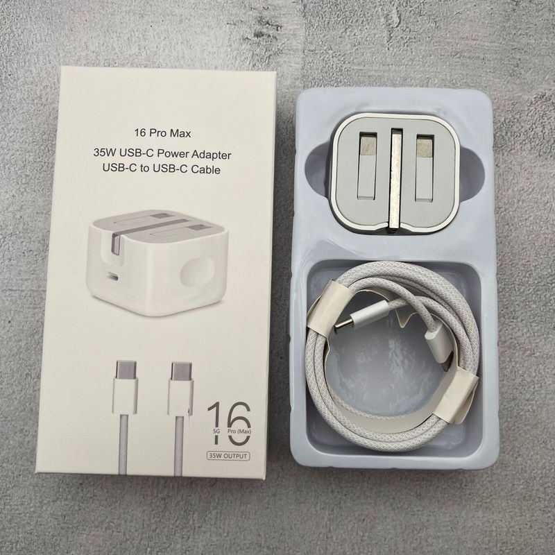适用苹果欧规充电器35W/20Wpd美规英规充电头iPhone16快充头套装|undefined