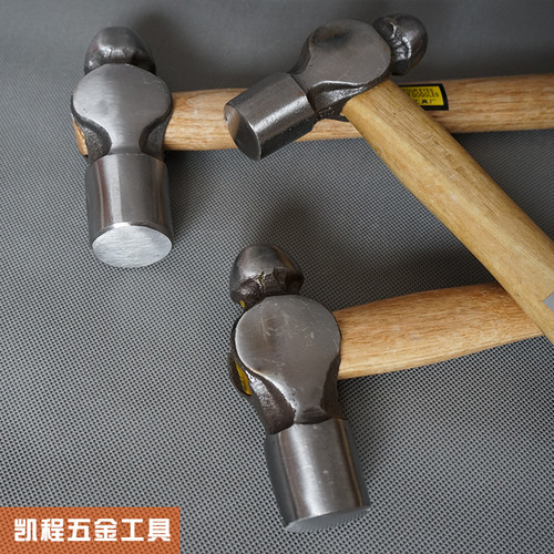 Manufacturer wholesale household hardware tools wooden handle nipple hammer hammer high quality carbon steel hammer Kaicheng brand round peen hammer