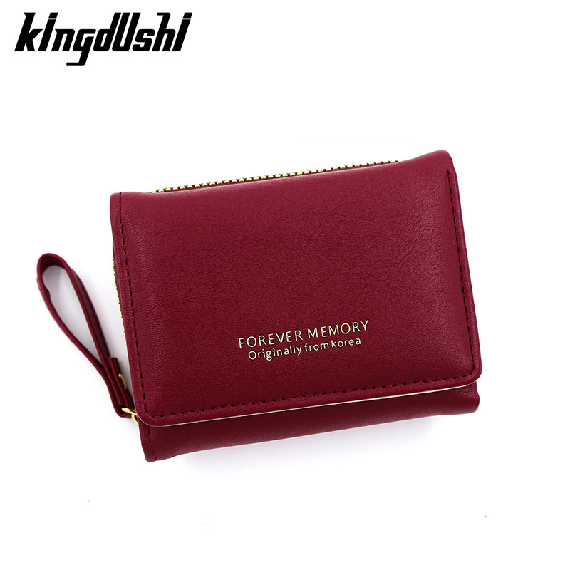 Coreano simple billetera de damas corta hebilla multi-tarjeta 30% bolso de cambio bolso certificados bolso de mano fábrica al por mayor