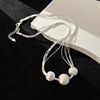 Matte necklace, fashionable chain, 925 sample silver, simple and elegant design, wholesale