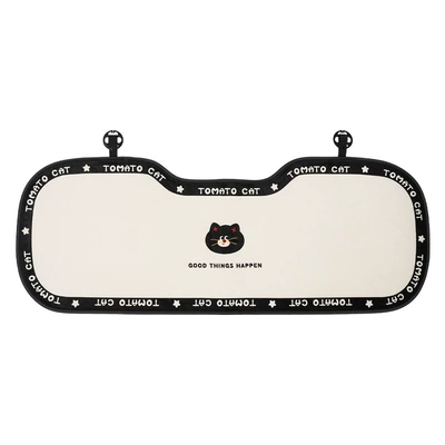 Seat cushion, seat cover Single Piece Small Car Women's - plush-black-edge-tomato-cat-seat-cushion-rear-seat