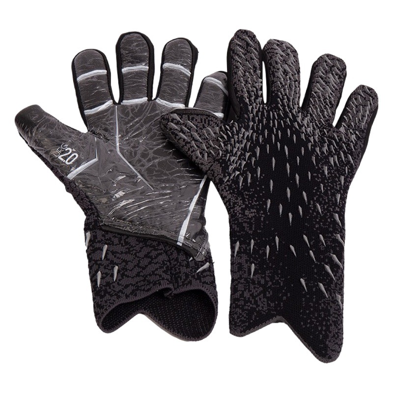 New goalkeeper gloves football gloves latex fingerless gloves goalkeeper gloves adult children thickened gloves