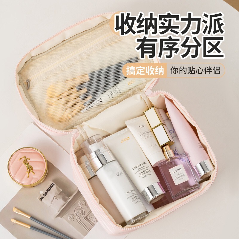 化妆包化妆刷子口红收纳包便捷大容量手提洗漱包女批发国潮风|undefined