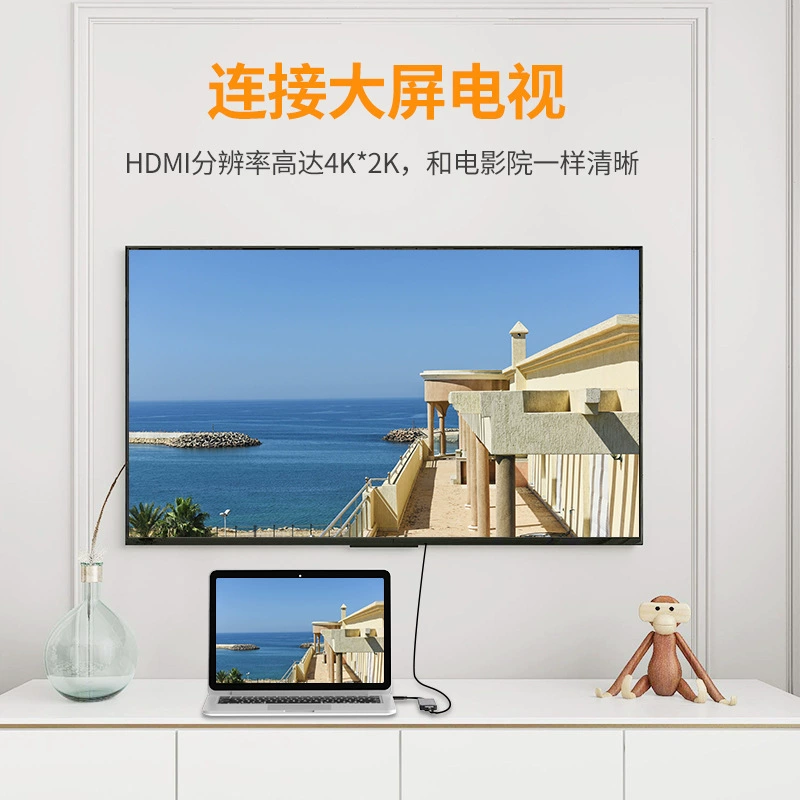 Type-C к HDMI чтение карты PD RJ45 пять-в-одном хаб 4K конвертер HUB ноутбук расширение