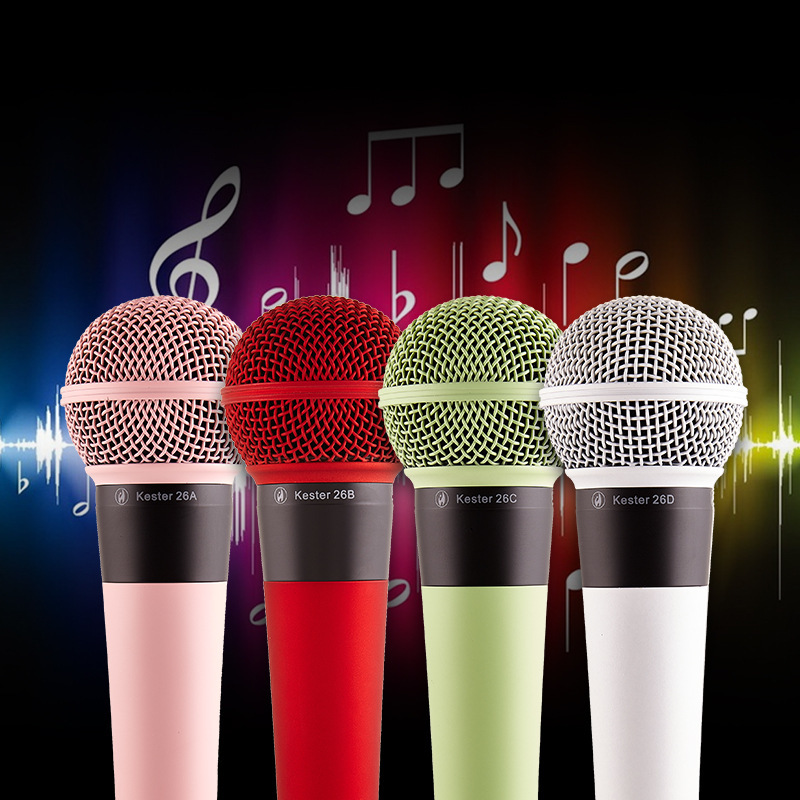 Magic Sound Kester-26 Dynamic Wired Microphone Indoor and Outdoor Karaoke Live Broadcast Stage Performance Microphone Sound Card
