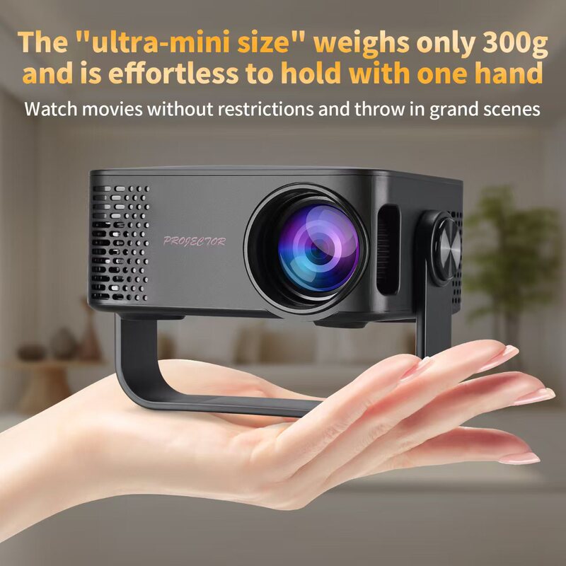 M60 Projector Wired and Wireless Same-Screen Projection Built-In Wifi Home Mini Projector Small Stand Projector Large Screen M60 Projector Wired and Wireless Same-Screen Projection Built-In Wifi Home Mini Projector Small Stand Projector Large Screen