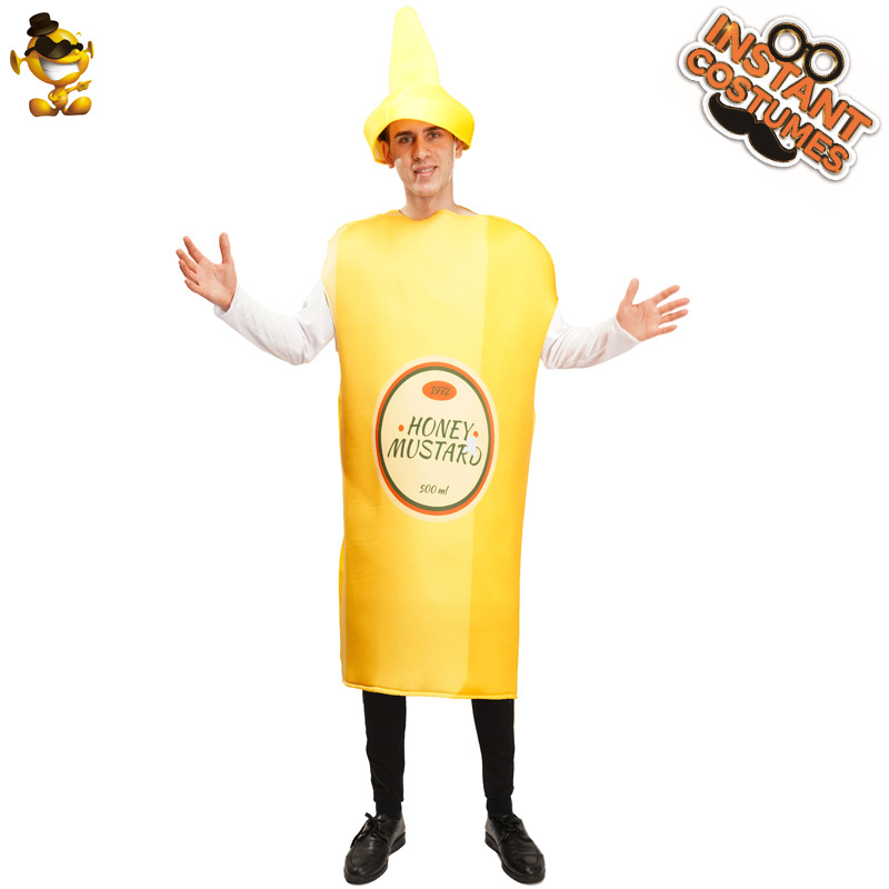 Pareja mostaza salsa de tomate traje Cosplay traje etapa traje Halloween carnaval mascarada