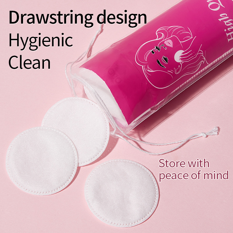 LMLTOP grueso algodón redondo 150 piezas de doble cara prensado punto de prensado húmedo desmaquillaje algodón redondo suministro internacional exclusivo