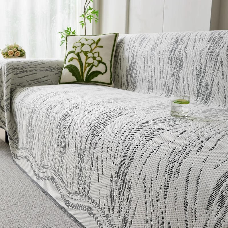 Cool seda seda seda sofá toalla de tela 2025 nuevo verano todo incluido sofá cubierta anti-cat arañaco estera sofá cojín
