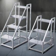 工业踏步梯台阶梯凳仓库移动梯子货架登高梯两三步梯铁楼梯家用梯