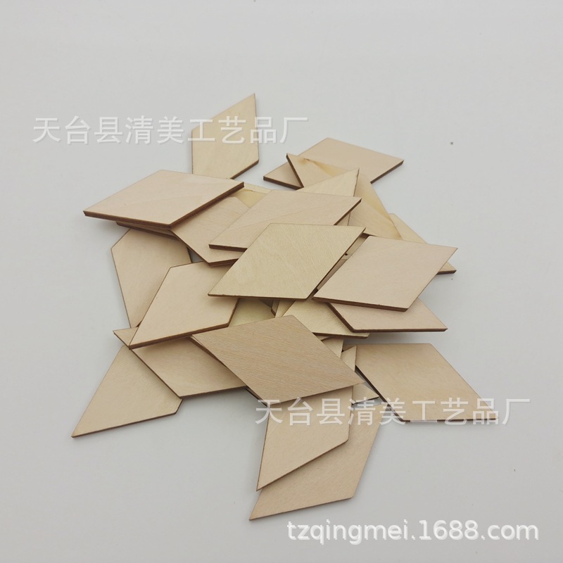 20mm-100mm registro fichas de madera en forma de diamante tablas de madera de bricolaje