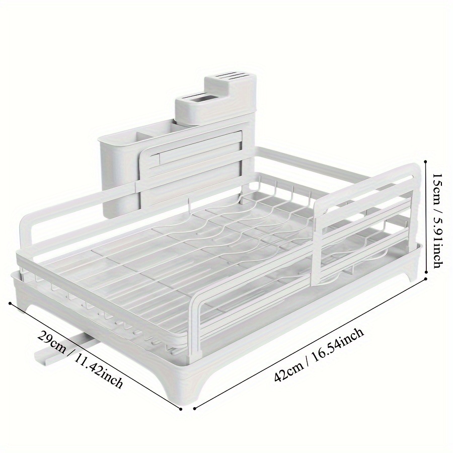 Estante de drenaje de cocina Estante para platos Estante para platos Estante para platos para el hogar Estante de almacenamiento para cuchillos y tenedores Estante para platos de encimera