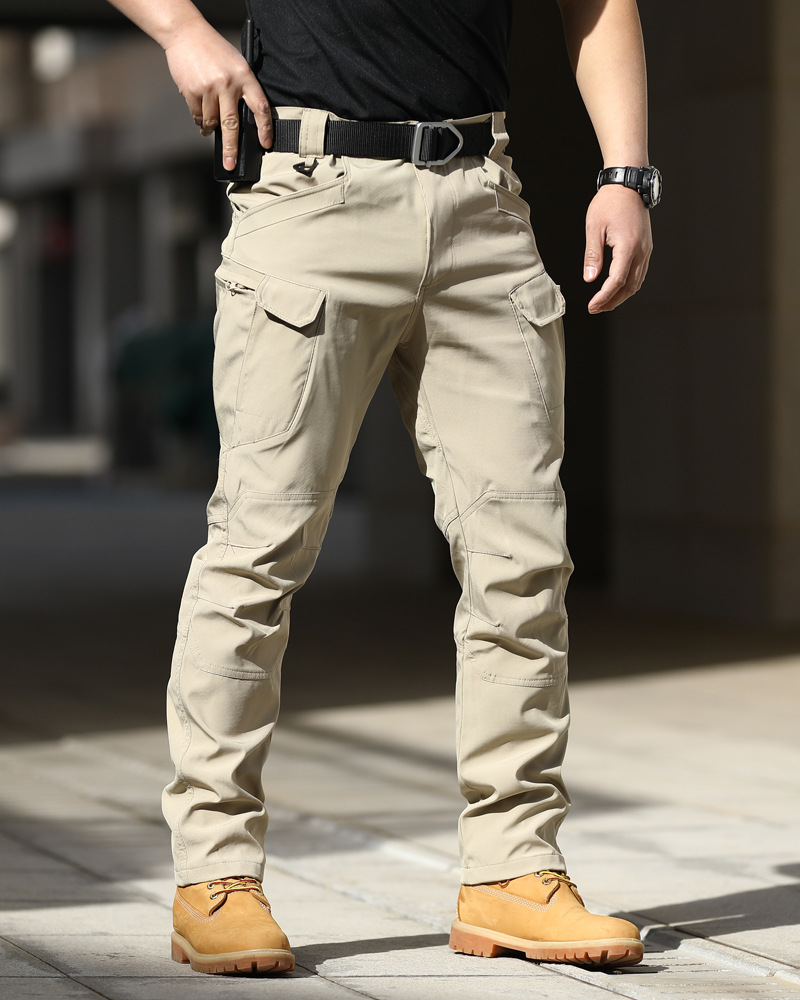 X7-ropa de trabajo táctica de combate con múltiples bolsillos, pantalones de viajero urbano, elásticos, impermeables, transpirables, primavera y otoño_voghion.com