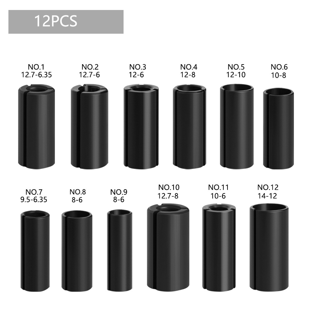 Cortador de fresado clip de conversión máquina de grabado adaptador de máquina de recorte de conversión multi-especificación Chuck carpintería fresado cortador mango de conversión