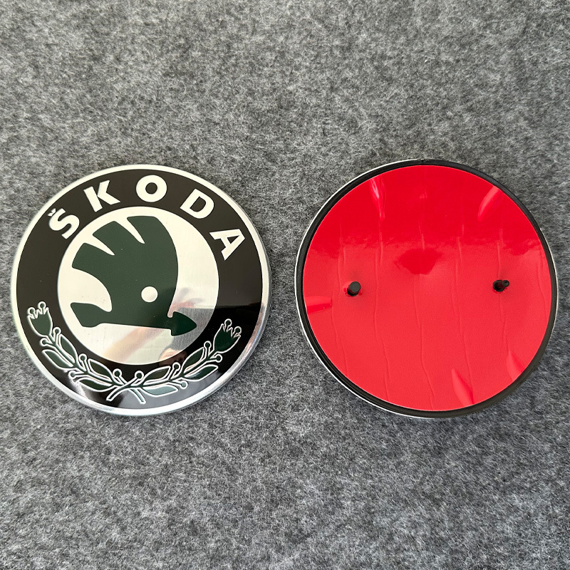 适用于斯柯达前标后标 明锐 晶锐前后标志中网标 车尾标90MM 80MM