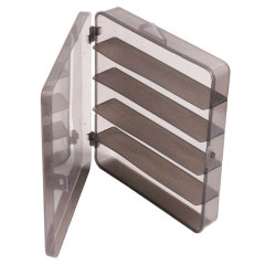Spinning Lure Box Grey Large 5-Grid Tool Box Transparent Fishing Accessories Plastic Box Outdoor Fishing Gear