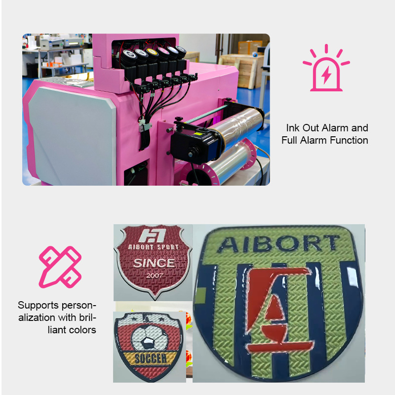 Impresora UV 3D de etiqueta gruesa pequeña máquina de bobina de cristal de color pegatinas de etiqueta impresora UV automática de impresión en caliente