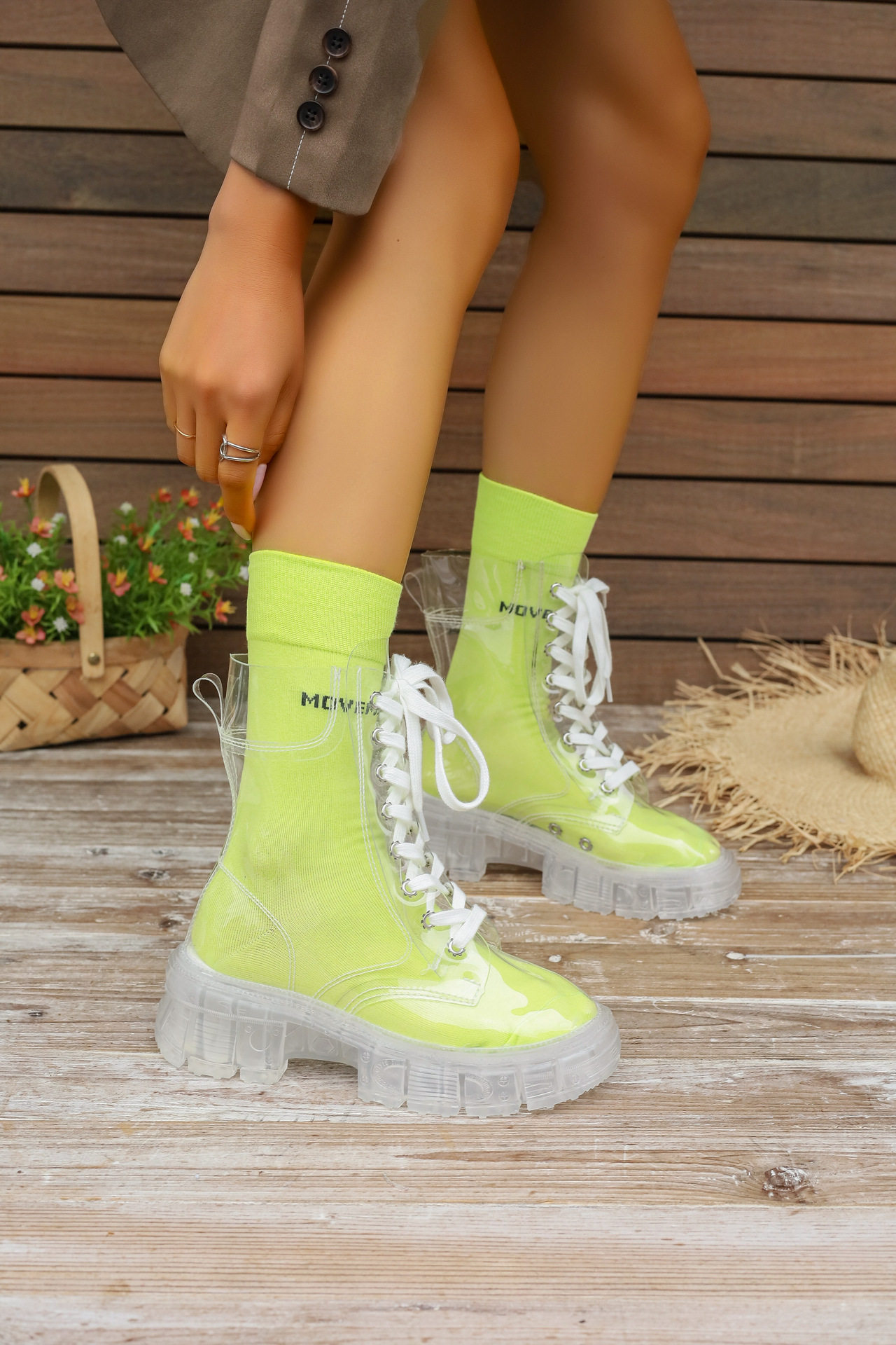 Women's Streetwear Solid Color Round Toe Martin Boots display picture 1