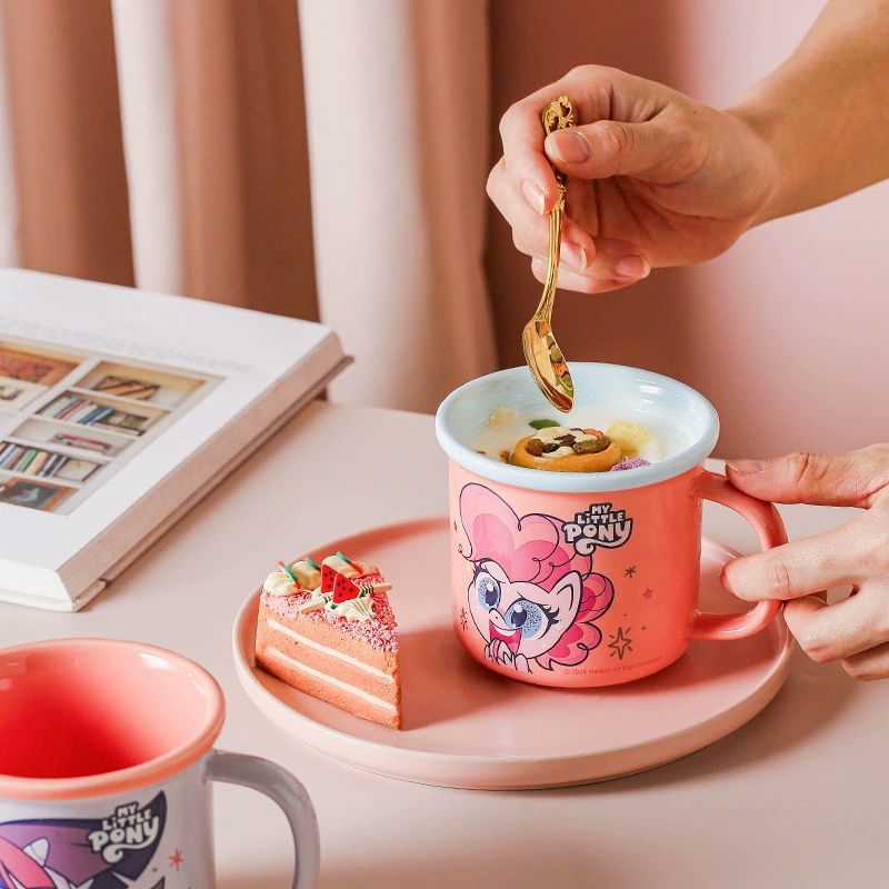 Ceramic cute children's pony, coffee tea cup for beloved, Birthday gift