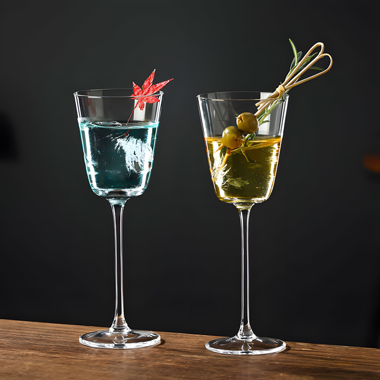 Taza de cóctel de cristal creativa personalidad bar Martini margarita taza de postre de champaña de pies altos